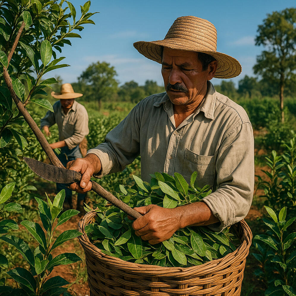 The production of yerba mate teabags